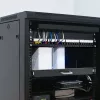 Qoltec 54516 panel krosowy do szafy rack 19 cali, 24 porty, 1U, UTP, czarny