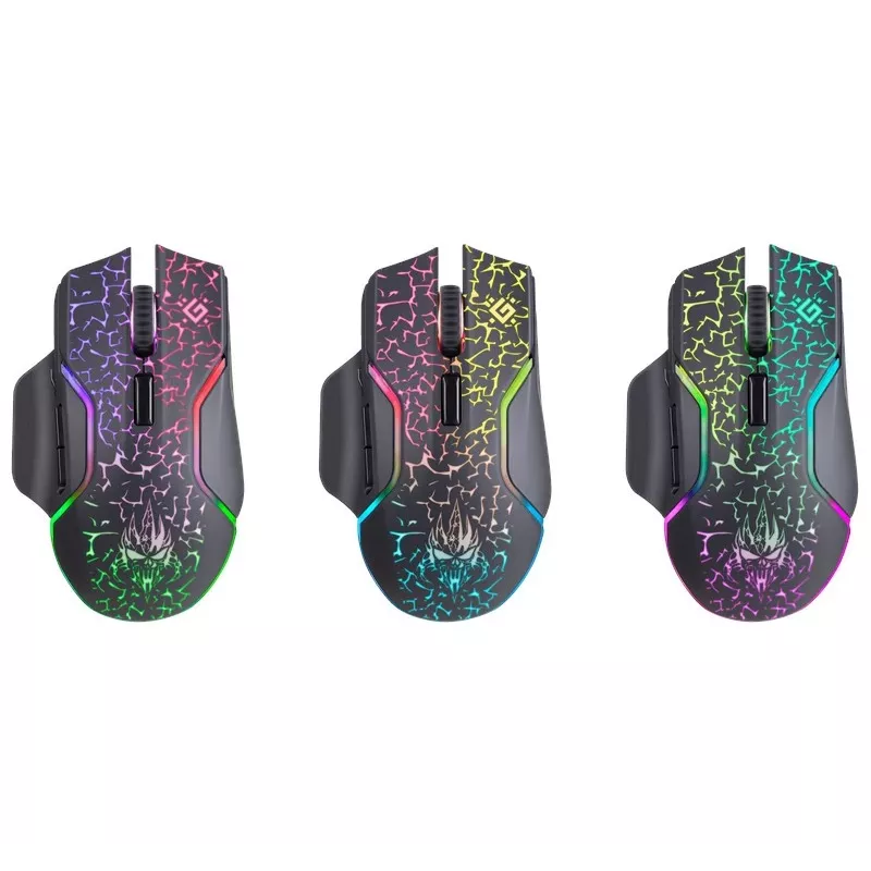 Defender Oneshot GM-067 Mysz Gamingowa dla Praworęcznych RF Bezprzewodowa + USB Typ