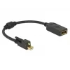 Kabel DisplayPort DeLOCK 62638 Mini DisplayPort 0,25 m Czarny