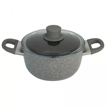 Indukcyjny garnek granitowy z pokrywką Ballarini Murano - 4,8 l