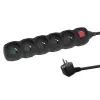 Przedłużacz elektryczny ESPERANZA ELK215K – kabel 3 m, 5 gniazd AC typu E, do użytku wewnętrznego, czarny