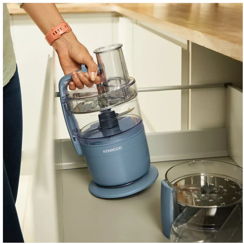 Ręczny rozdrabniacz Kenwood FDP23.140GY MultiPro Go — kompaktowy przenośny siekacz, szary