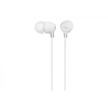 Sony MDR-EX15LP, Przewodowe, 8 - 22000 Hz, Muzyka, 3 g, Słuchawki, Biały