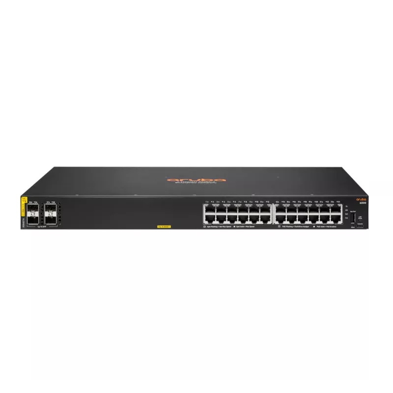 Przełącznik HPE Aruba Networking CX 6000 24G Class4 PoE 4SFP 370W