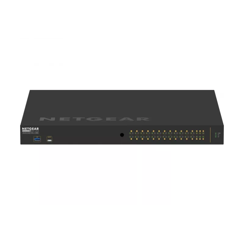 NETGEAR GSM4230UP Zarządzalny przełącznik L2/L3 Gigabit Ethernet (10/100/1000) z zasilaniem przez Ethernet (PoE) 1U Czarny