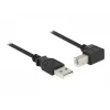 Kabel USB DeLOCK 0.5m USB 2.0-A USB 2.0-B Czarny