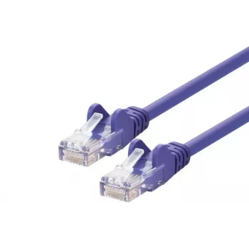 LOGON Cat5e U/UTP (UTP) kabel sieciowy, fioletowy, 5 m, RJ-45 na RJ-45