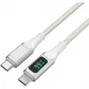 Kabel USB-C na USB-C 4smarts DigitCord 100 W 1,5 m biały