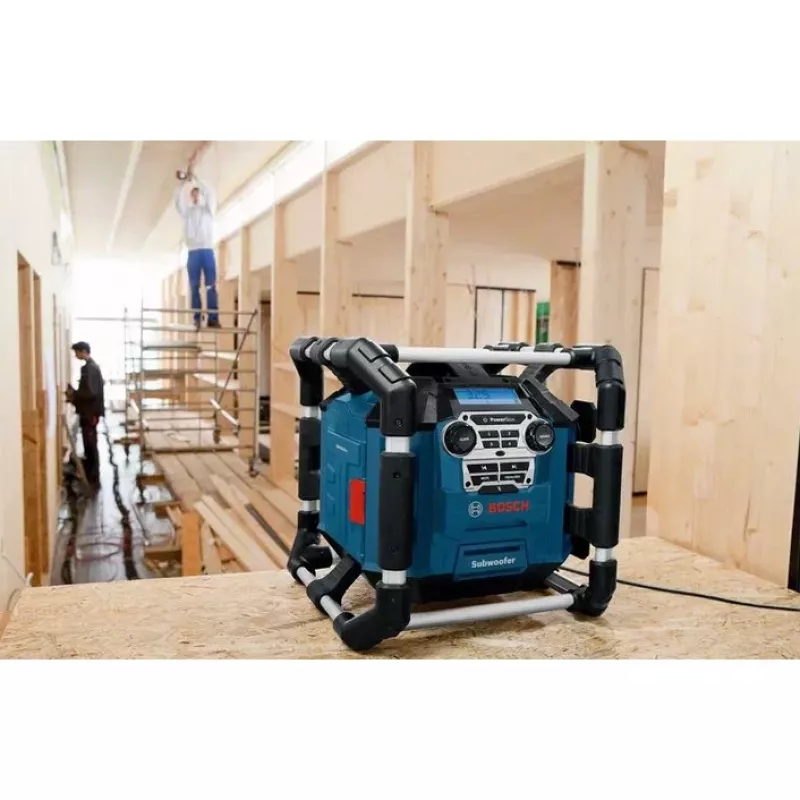 Bosch GPB 18V-5 C Professional Przenośne radio cyfrowe Aluminium, Czarny, Niebieski