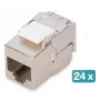 Digitus CAT 6A kompaktowy moduł keystone, ekranowany, montaż beznarzędziowy, złącze, 24 szt.