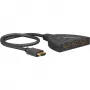 HDMI-Umschaltbox 3 to 1 (4K @ 60 Hz), przełącznik HDMI (czarny, kabel 55 cm)