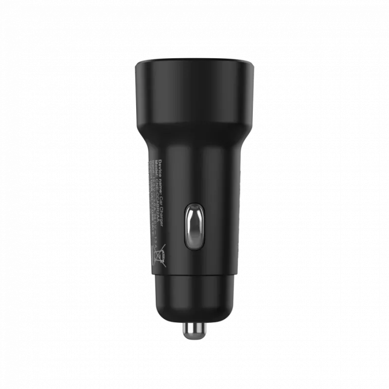 Ładowarka samochodowa CANYON OnDrive 24 24W 2xUSB-A Czarny