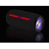 Przenośny głośnik stereo TRACER Stripe Czarny — 10 W RMS, Bluetooth/przewodowy, USB-A i USB-C, MicroSD, wbudowany akumulator (do 5 h)