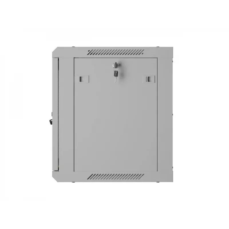 Szafa rack do montażu naściennego 19 inch 9U 600x450, szara, drzwi perforowane