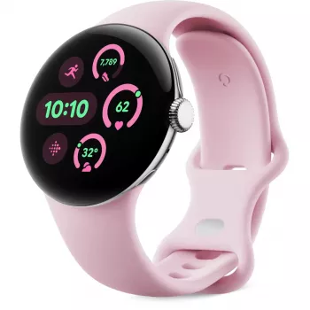 Google - Pasek do zegarka dla smartwatcha - Rozmiar S - różowy kwarc - dla Pixel Watch 3 (GA06101-WW)