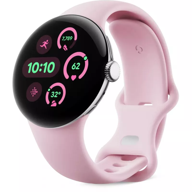 Google - Pasek do zegarka dla smartwatcha - Rozmiar S - różowy kwarc - dla Pixel Watch 3 (GA06101-WW)