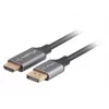 Lanberg CA-DPHD-20CU-0018-BK przejściówka kabel wideo 1.8 m DisplayPort HDMI Type A (Standard) Czarny, Srebrny
