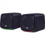 Głośniki komputerowe DEFENDER J3 2.0 6W LED USB, 2×3 W RMS, 90–20000 Hz, 3,5 mm, czarne