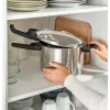 Szybkowar Tefal SECURE TRENDY 6L z koszyczkiem do gotowania na parze ze stali nierdzewnej, kompatybilny z indukcją