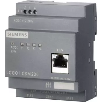 Siemens LOGO CSM12/24 - Szary - 0,1 Gbit/s - Przewodowy - 10/100Base-T(X) - 12 - 24 V - 190 g (6GK7177-1MA20-0AA0)