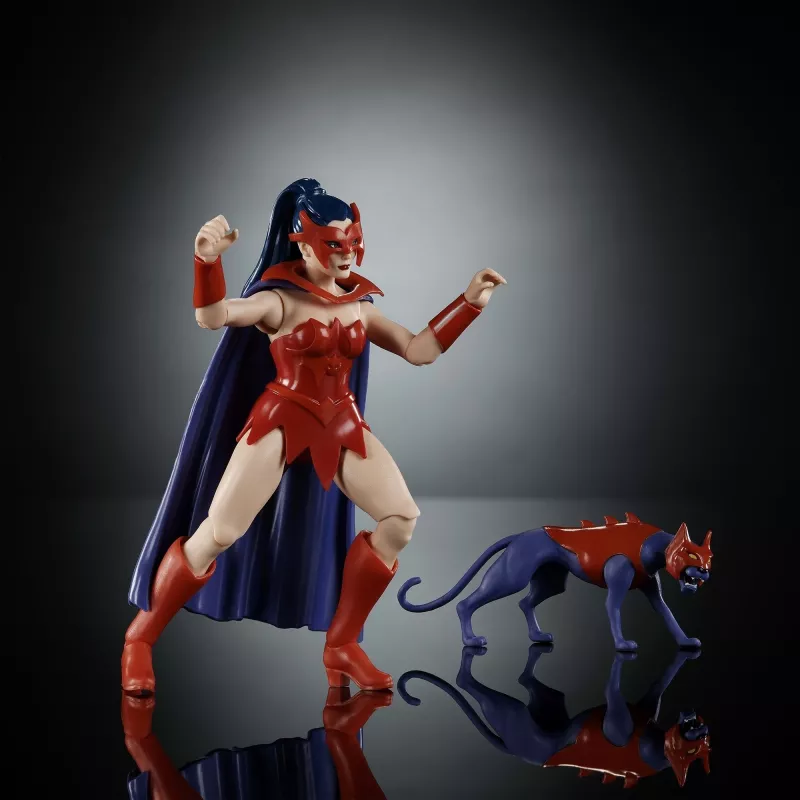 Figurka akcji MATTEL MotU Origins Catra 5,5 cala - kolekcjonerska figurka z przegubami