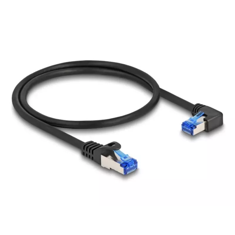 Kabel sieciowy DeLOCK RJ45 Cat.6A S/FTP 0,5m Czarny
