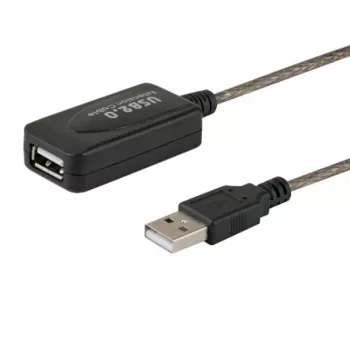 Aktywne przedłużenie portu USB SAVIO CL-130 10 m USB 2.0 A męski–żeński, 5 V, czarny