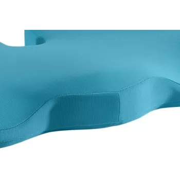 Leitz Ergo Cosy poduszka na krzesło, Poduszka na krzesło, Uniwersalna, Niebieska, Klin, Monochromatyczne wybarwienie, Zamek błyskawiczny