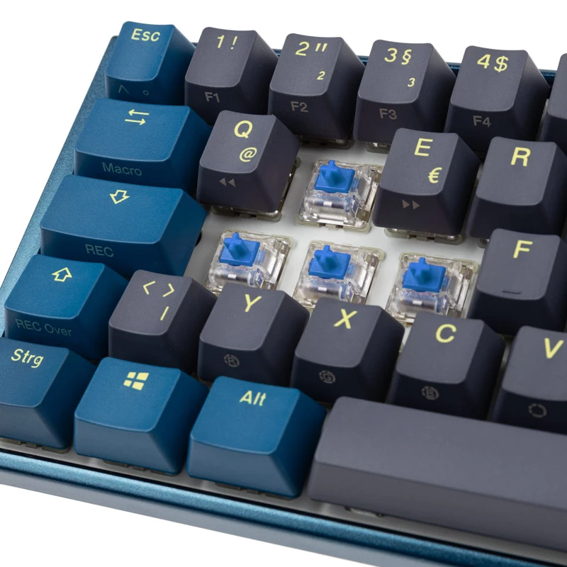 Ducky One 3 SF DayBreak Klawiatura Gaming USB Niemiecka Czarna Niebieska