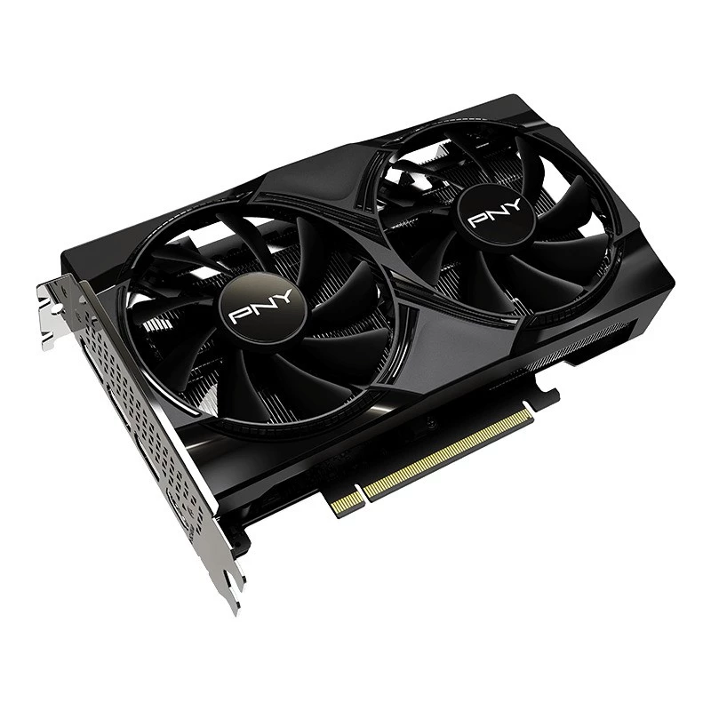 Karta graficzna PNY GeForce RTX 5050 — 8 GB GDDR6, 2317 MHz, 128-bitowa, PCIe x8 5.0, chłodzenie dwuwentylatorowe