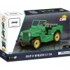Klocki konstrukcyjne Cobi Jeep Willys CJ-2A Zielony model 24517 – zestaw do budowania z klocków