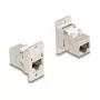 DeLOCK Panel Mount RJ45 Keystone Module złącze do złącza Cat.6A metalowy stożkowy