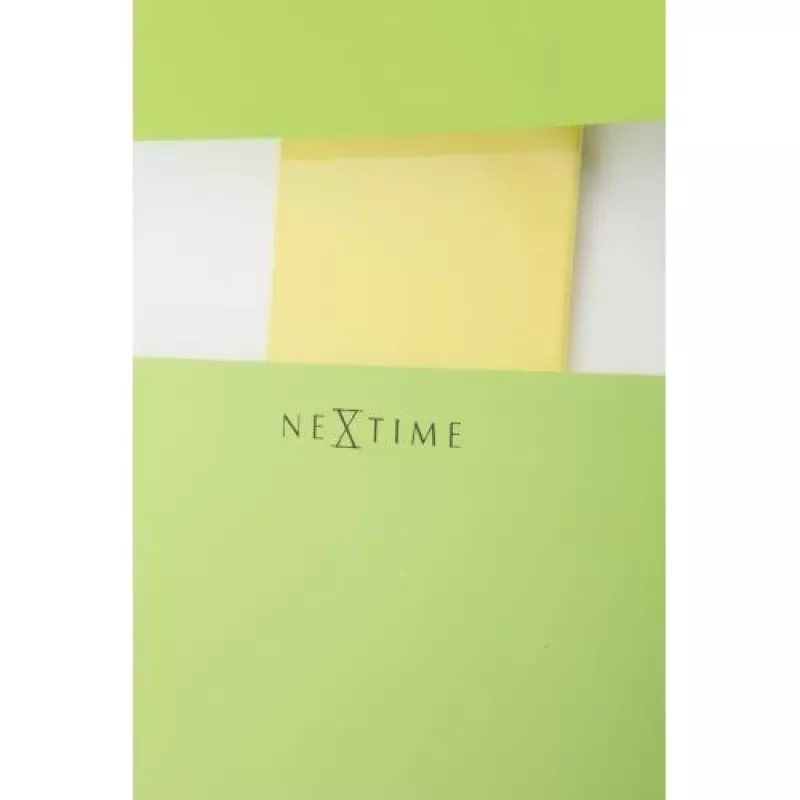 NeXtime zegar 2855gn Bold Stripes, 19 x 38 cm, ścienny, zielony