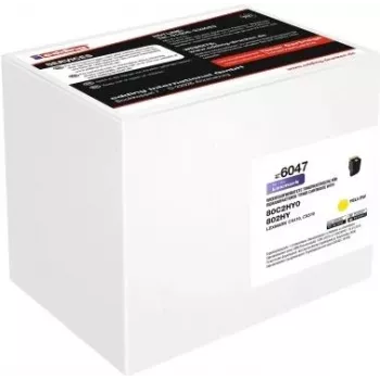 żółty toner EDD-6047 zamiennik Lexmark 80C2HY0 - Kompatybilny - Jednostka tonera
