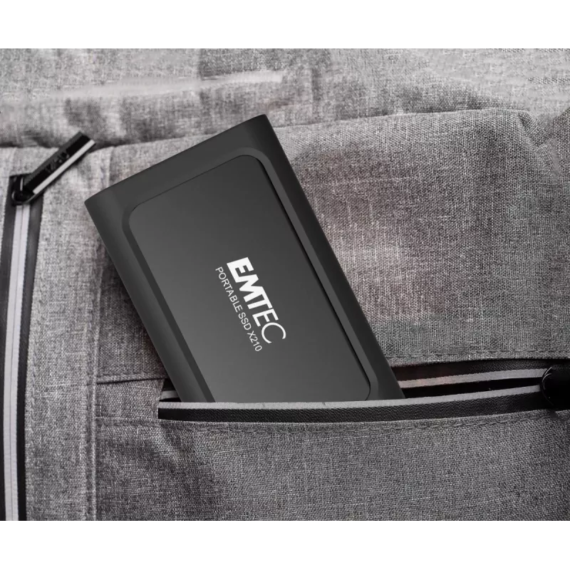 Emtec X210 ELITE 2 TB USB Type-C 3.2 Gen 2 (3.1 Gen 2) Czarny, Czerwony
