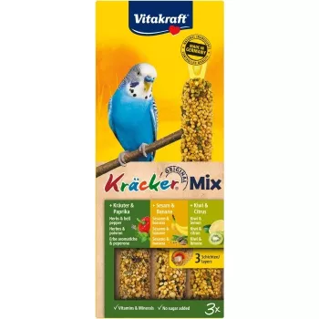 VITAKRAFT Cracker Mix Banana, kiwi, pieprz - przysmak dla nimfy - 3 szt.