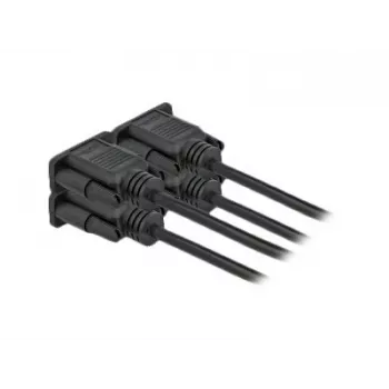 Kabel szeregowy DeLOCK 86604 Czarny 10 m RS-232 Sub-D9