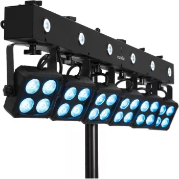 Zestaw oświetleniowy EUROLITE KLS-180/6 — 6 lamp LED, kompaktowa konstrukcja