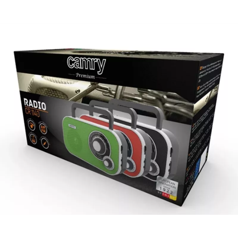 Przenośne radio Camry CR 1140R Czerwone