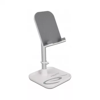 DeLOCK Smartphone and Tablet Telescopic Stand with Storage srebrny biały