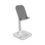 DeLOCK Smartphone and Tablet Telescopic Stand with Storage srebrny biały