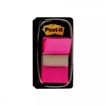 3M Post-it Index Różowy, wąski, 50 samoprzylepnych pasków, wymiary 25,4 x 43,2 mm, w jednorazowym dozowniku (I680-21)
