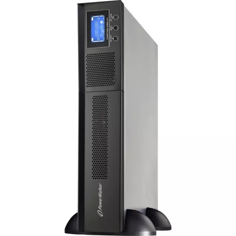 niebieskiwalker PowerWalker VFI 1000RM LCD - UPS - 800 Watt - 1000 VA 7 Ah - RS-232, USB - 8 gniazd wyjściowych - 2U - 48,3 cm (19) (10120144)