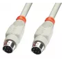 Lindy PS/2 1.0m PS/2 kabel 1 m Szary