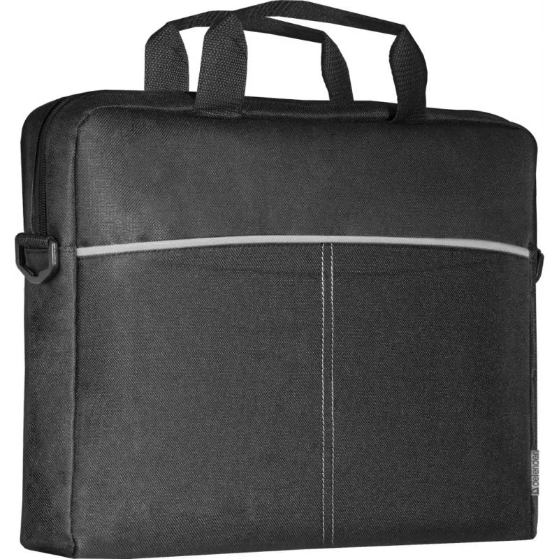Torba na laptop DEFENDER Lite 39,6 cm (15,6 cala) Czarny/Szary, poliester, zamek błyskawiczny, uchwyt, odpinany pasek na ramię