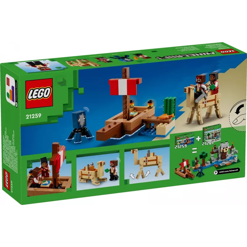 LEGO MINECRAFT 21259 Rejs Pirackiego Statku