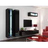 Regał Cama VIGO NEW 180/40/30 czarny/czarny połysk