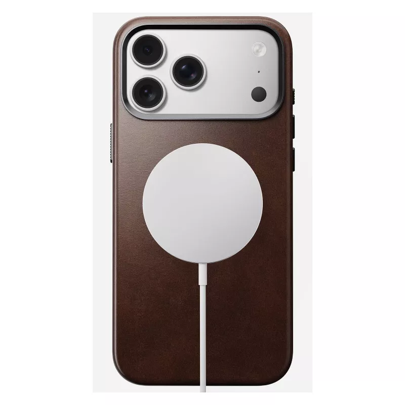 Etui na telefon komórkowy Nomad Traditional Leather etui do iPhone 17 Pro Max, skóra/aluminium/mikrofibra, pasuje do 6,9 cala (Brązowy)