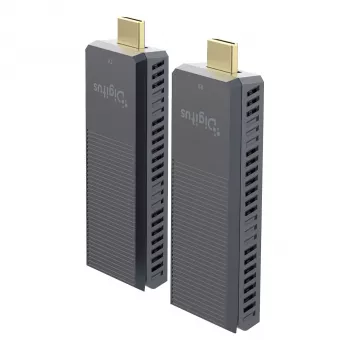 Zestaw bezprzewodowego przedłużacza HDMI DIGITUS DS-55359 — 4K/60Hz, 150 m, nadajnik i odbiornik AV