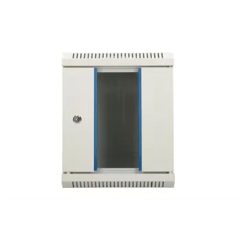 Szafa wisząca Extralink Rackmount 6U 10 cali Szara Zamek na klucz Zarządzanie kablami